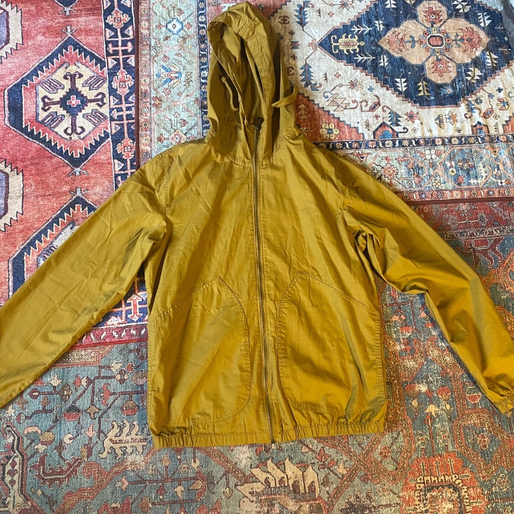 Lightweight Canvas Jacket with Hood Mens Large